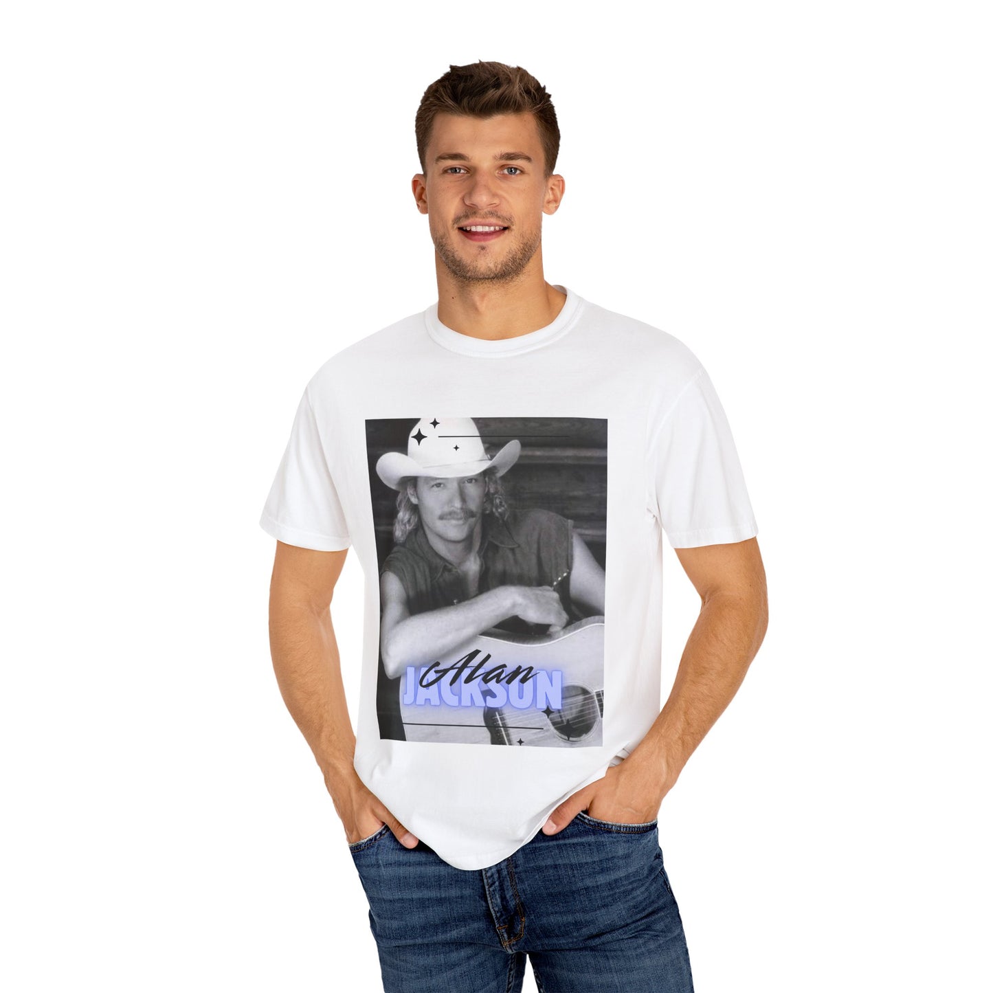 Alan Jackson Retro Country Music Tee, Unisex T-Shirt, Nostalgic Graphic Tee, Gift for Music Lovers, Vintage Style Shirt