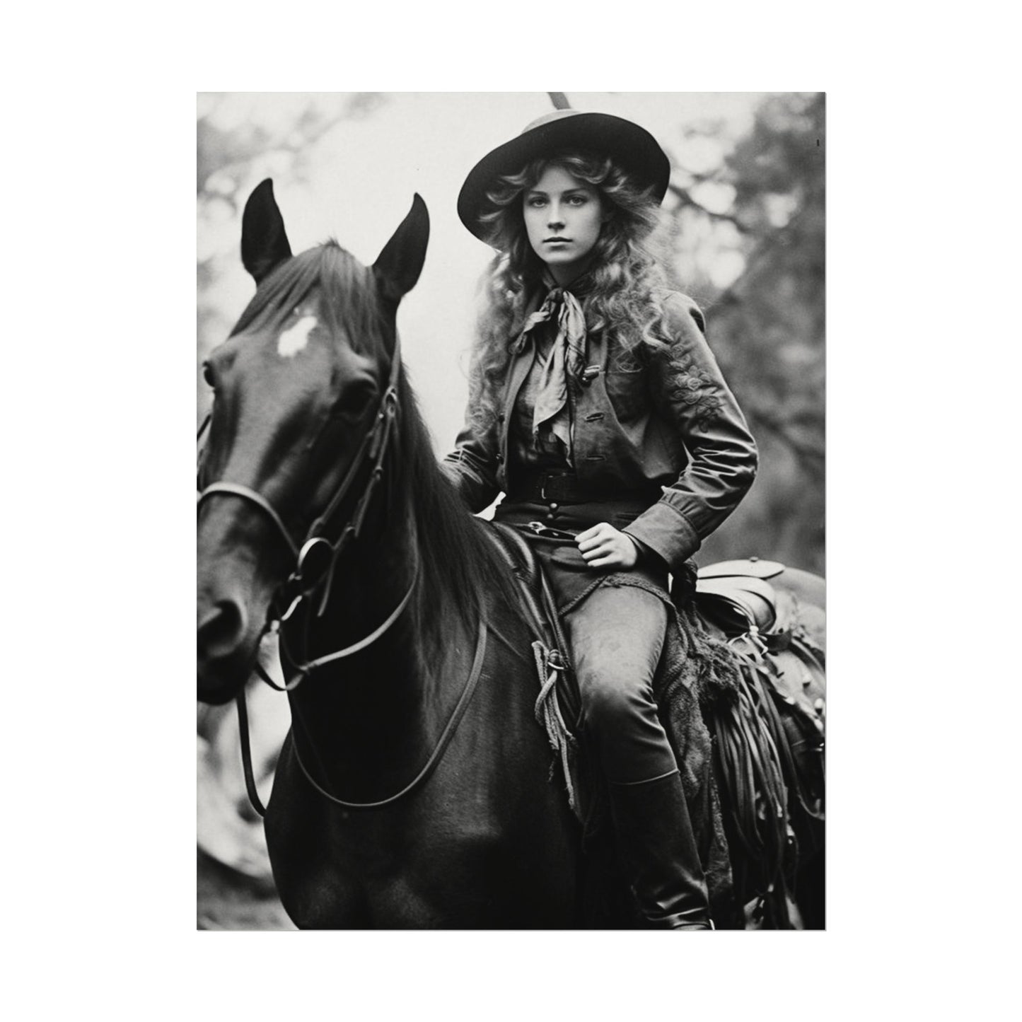 Legacy In Leather & Stone– Western Textured Watercolor Matte Posters