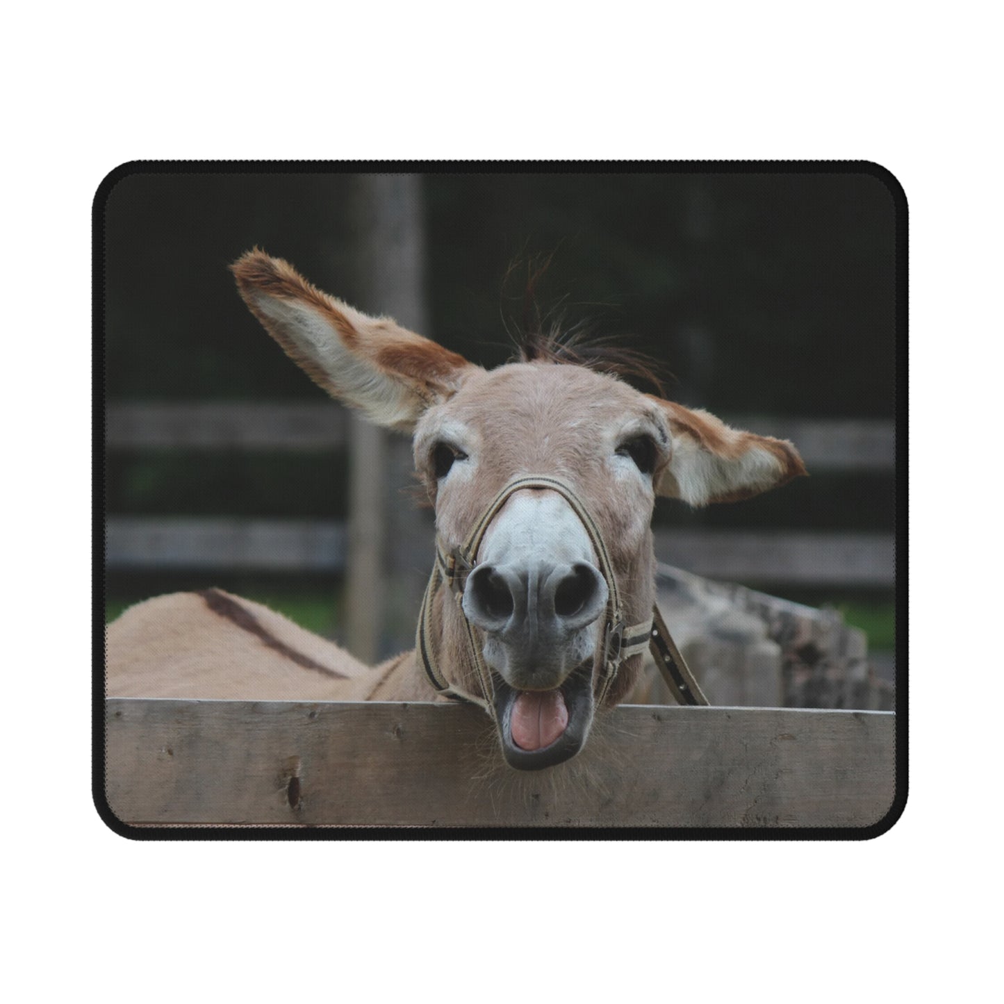 Funny Donkey Non-Slip Gaming Mouse Pad, Computer Accessories, Gamer Gift, Desk Decor, Unique Mouse Mat, Animal Lover Gift
