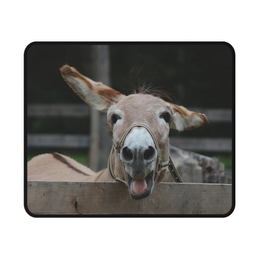 Funny Donkey Non-Slip Gaming Mouse Pad, Computer Accessories, Gamer Gift, Desk Decor, Unique Mouse Mat, Animal Lover Gift