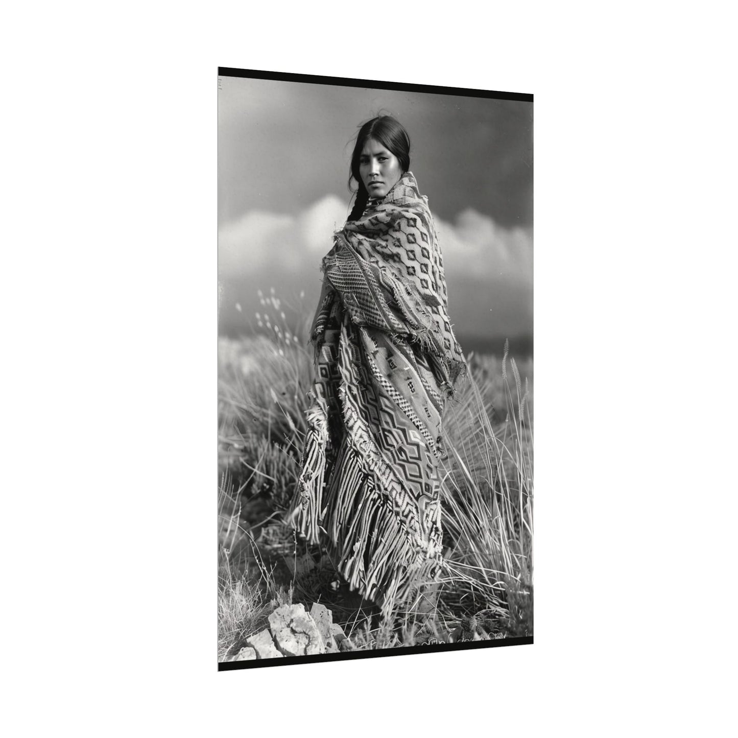 The Wind Calls Her By Name – Western Textured Watercolor Matte Posters