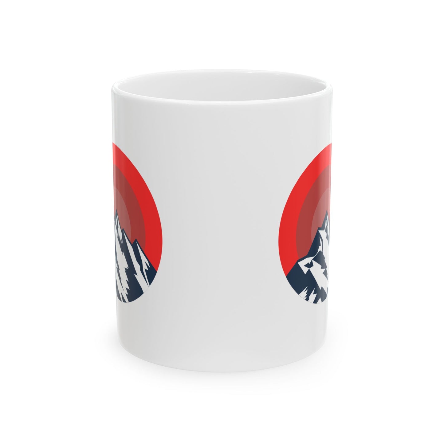 Mountain Sunrise Ceramic Mug | Nature Lover Gift, Camping Mug, Adventure Cup, Eco-Friendly Drinkware, Hiking Coffee Cup