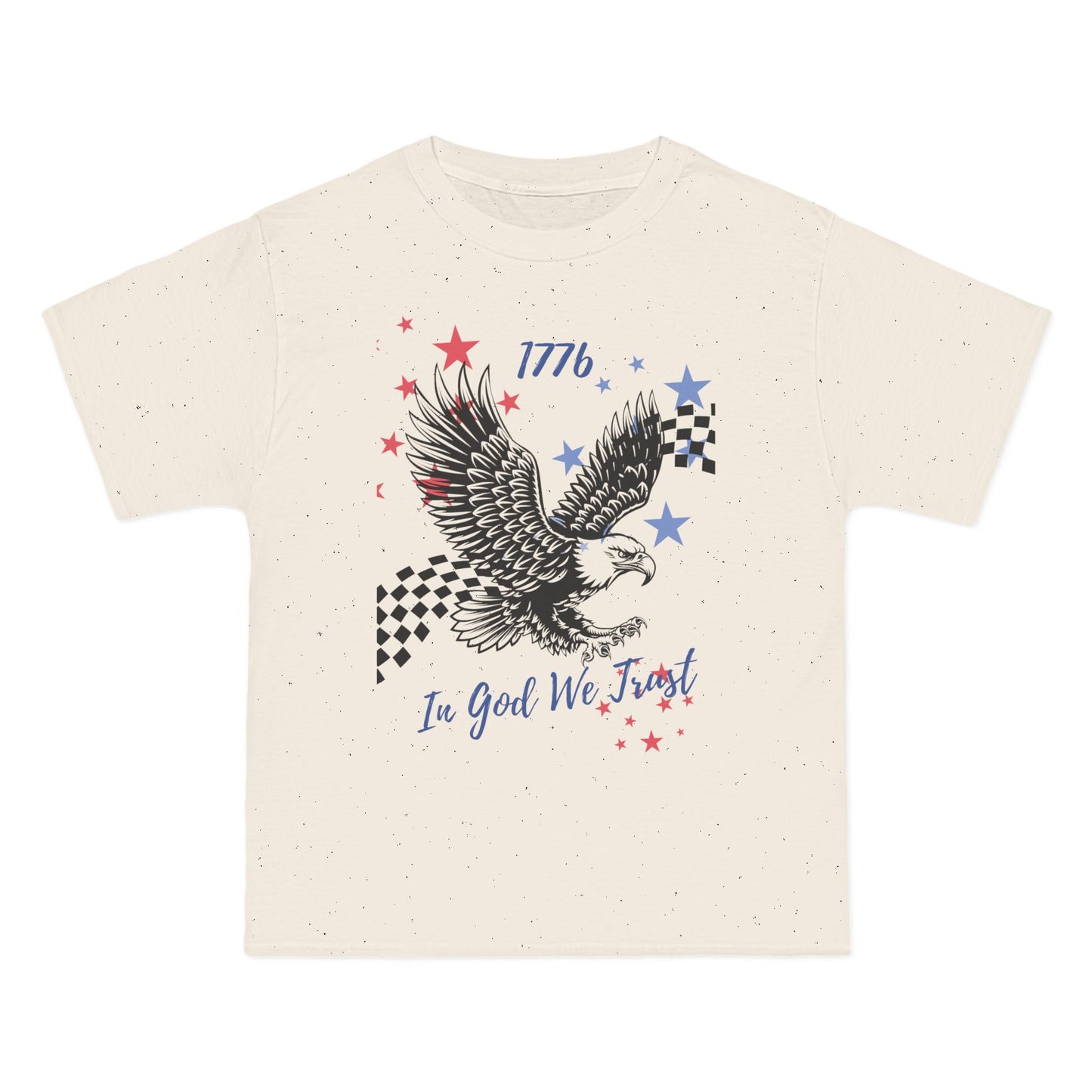 Checkered Patriotic Eagle T-Shirt | America 1776 Design, Fourth of July Shirt, Independence Day Tee, Memorial Day Top, Gift for Veterans