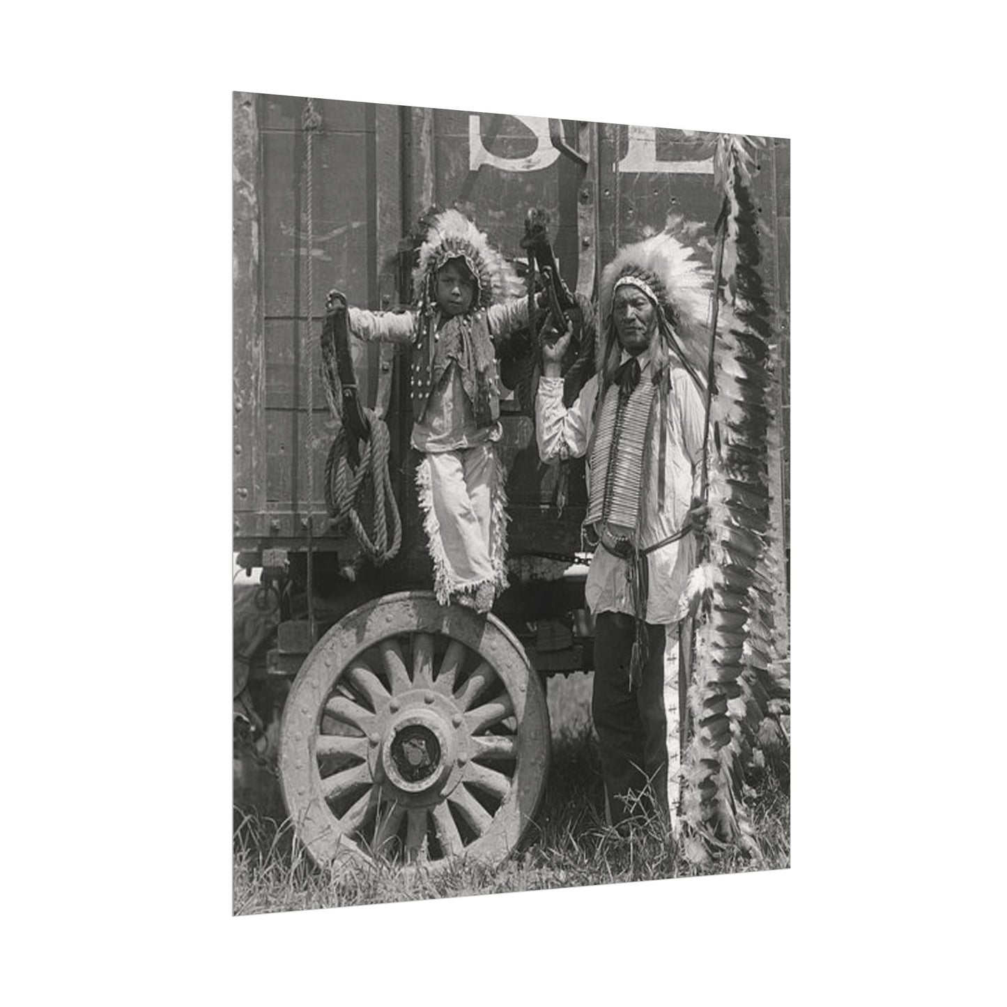 Small Hamds Big Spirit – Western Textured Watercolor Matte Posters