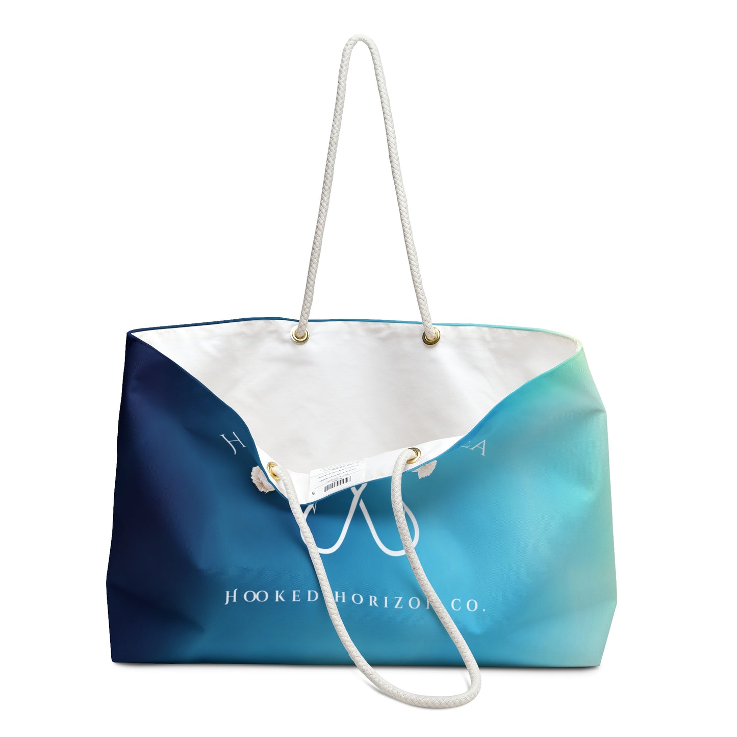 Blue Ombre Deep Drift Weekender Bag | Perfect for Travel, Beach Days, Outdoor Adventures, Gifts for Him and Her, Stylish Tote