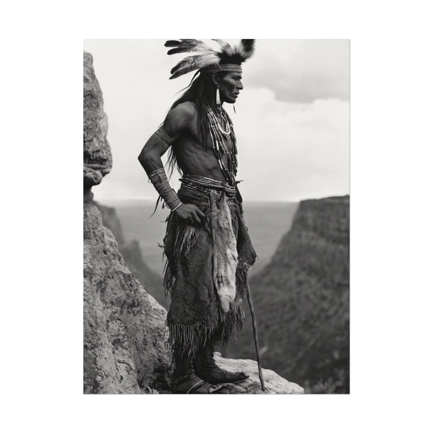 Sacred Horizons – Western Textured Watercolor Matte Posters