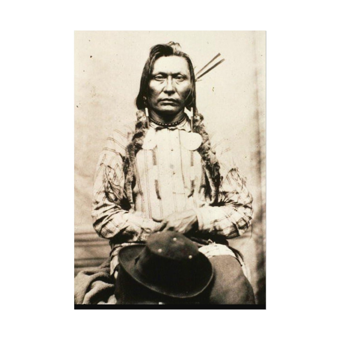 Shadow Warrior – Western Textured Watercolor Matte Posters