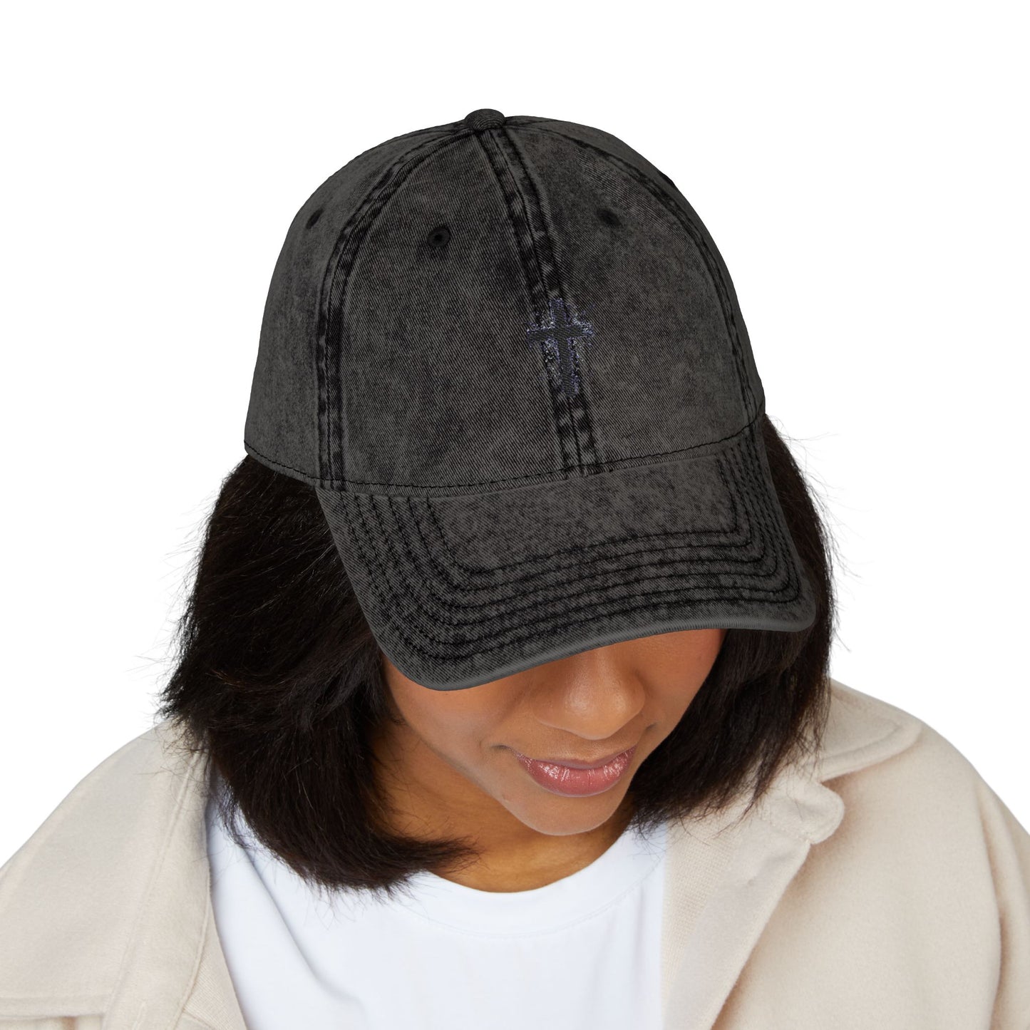 Cross Cap | Retro Embroidered Hat, Spiritual Gifts, Gifts for Everyone,  Christian