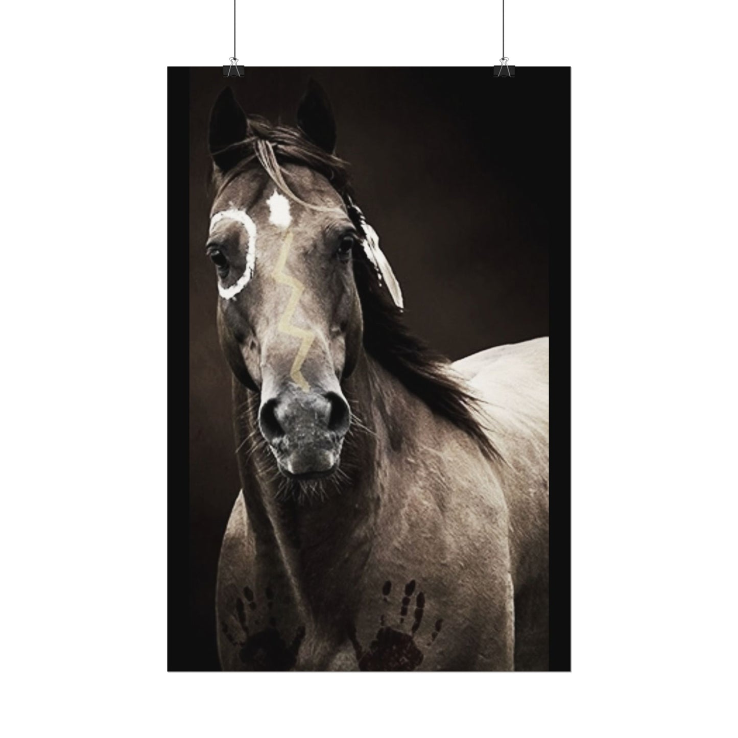 War Paint – Western Textured Watercolor Matte Posters