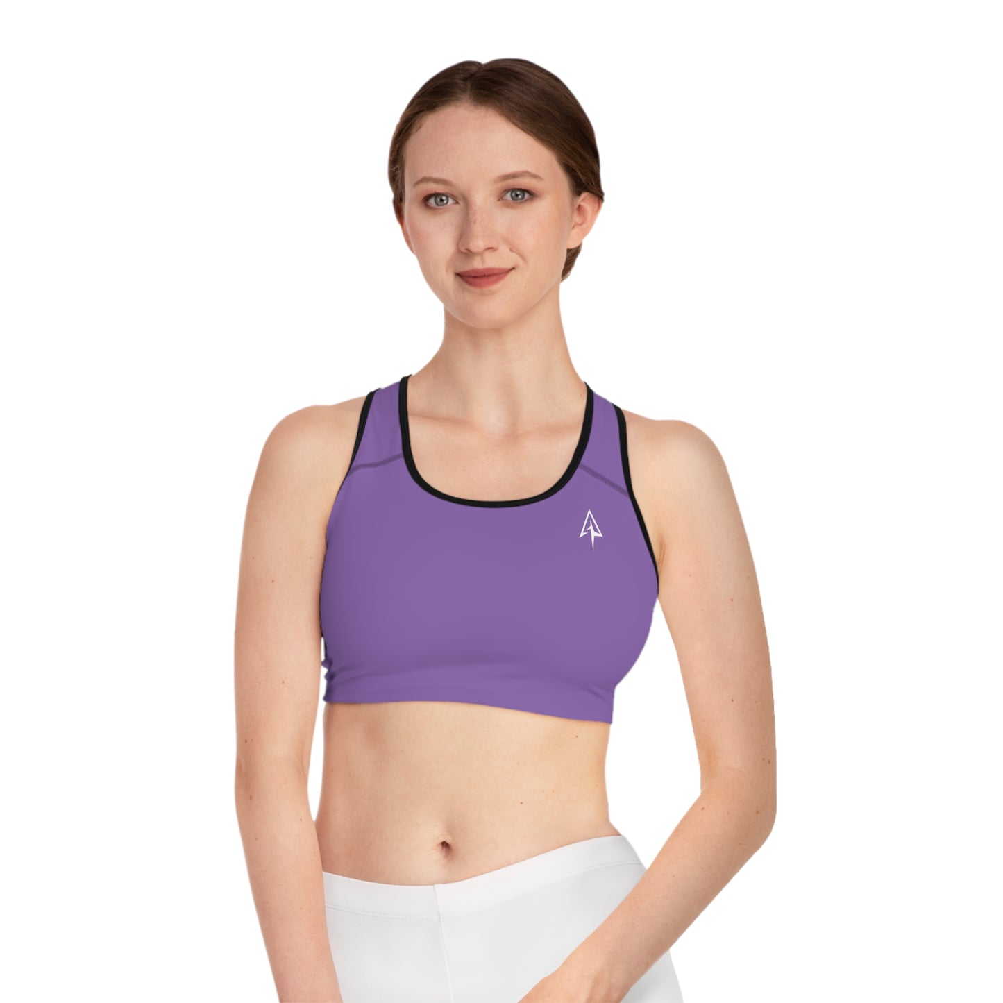 Arrow Ridge Light Purple Stylish Sports Bra for Active Women, Workout Top, Gym Essential, Fitness Apparel, Athleisure Wear, Yoga Gear