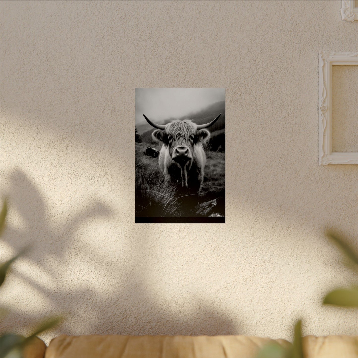 The Horned Guard – Western Textured Watercolor Matte Posters