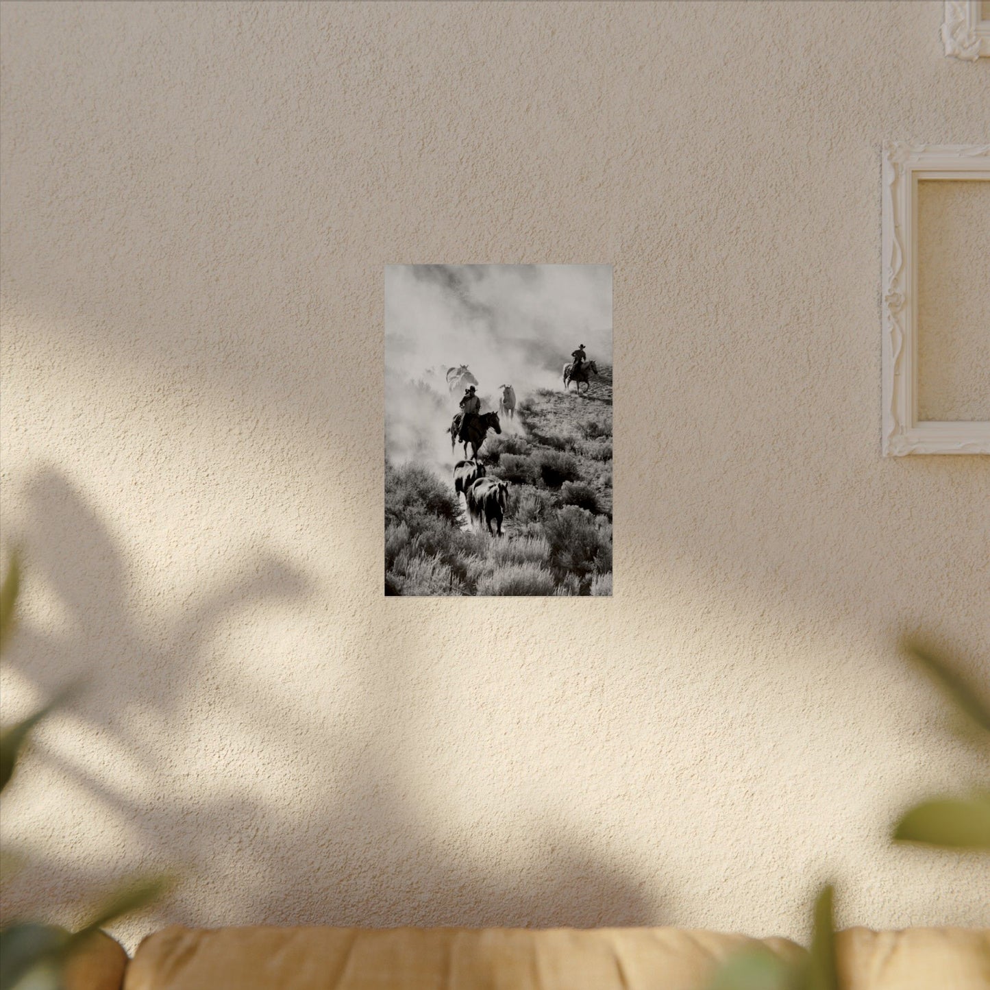 The Dusty Range – Western Textured Watercolor Matte Posters