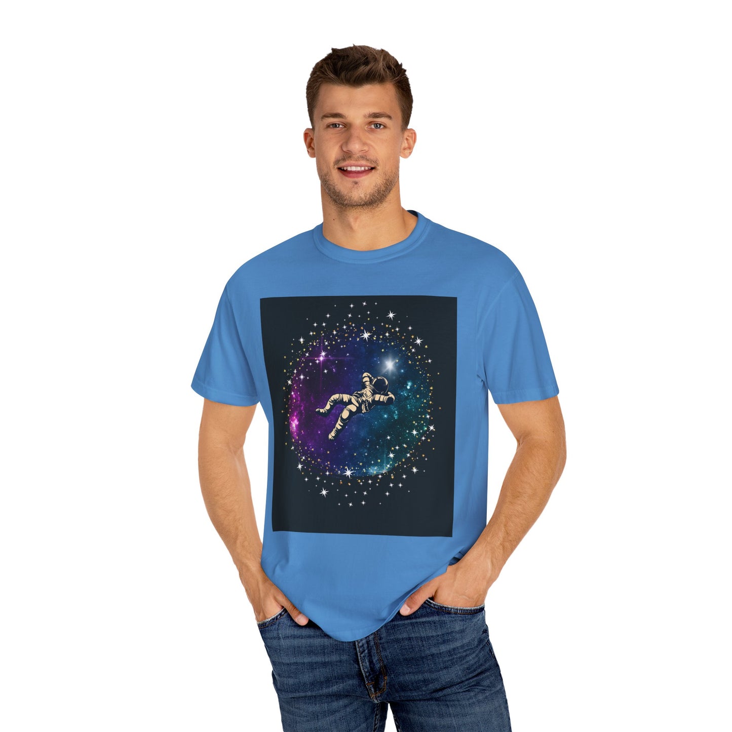 No Gravity Astronaut Graphic T-Shirt, Space Lover Tee, Unisex Casual Wear, Gift for Astronomy Enthusiasts, Cool Space Art Shirt