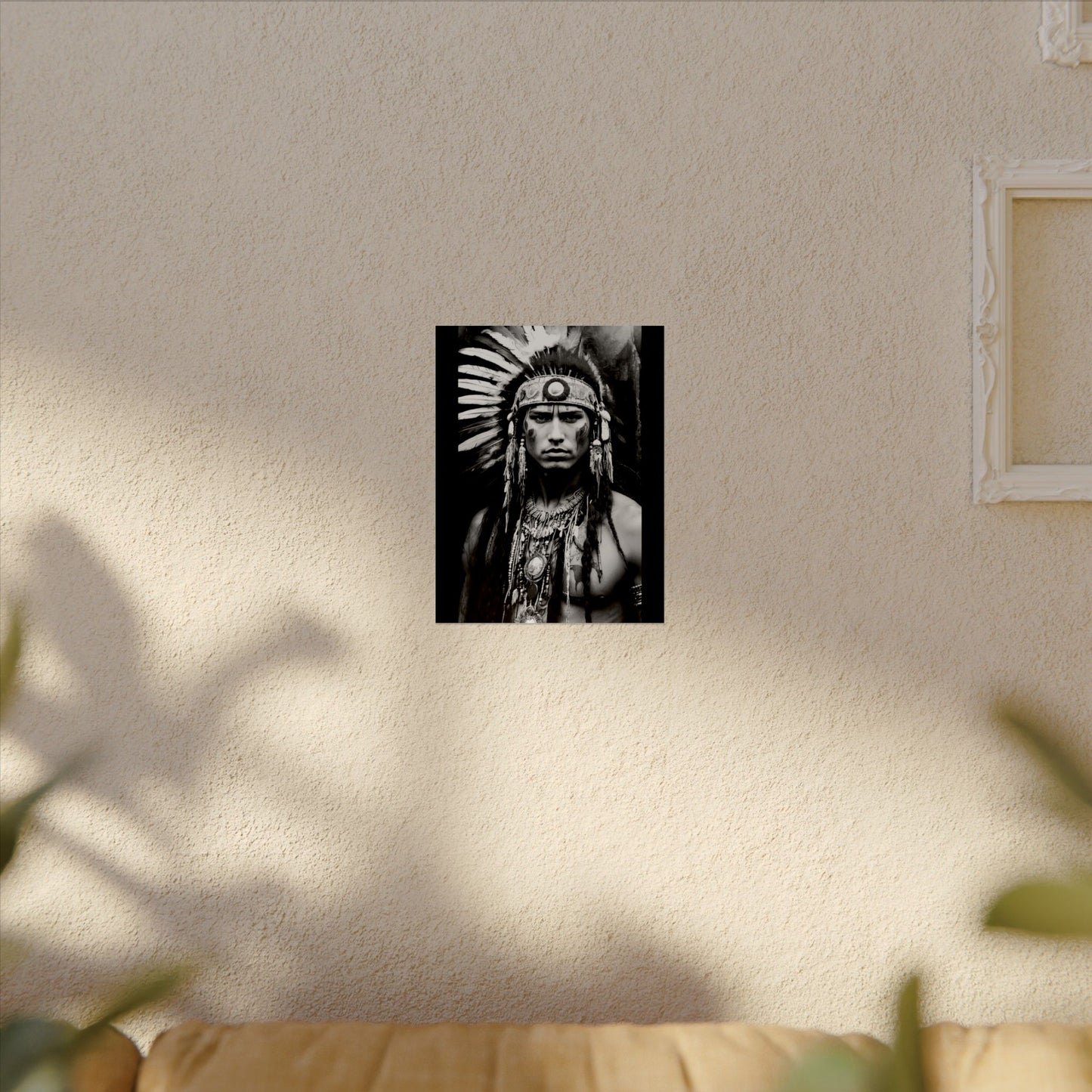 Strength In Stillness– Western Textured Watercolor Matte Posters