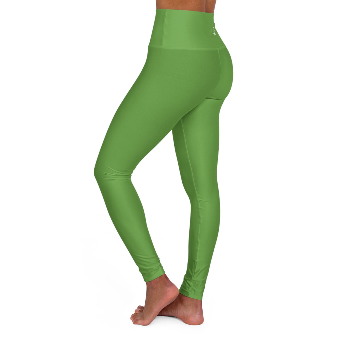 Green High Waisted Yoga Leggings - Purple, Comfortable Activewear, Fitness Pants, Ideal for Gym, Yoga, and Weekend Brunch
