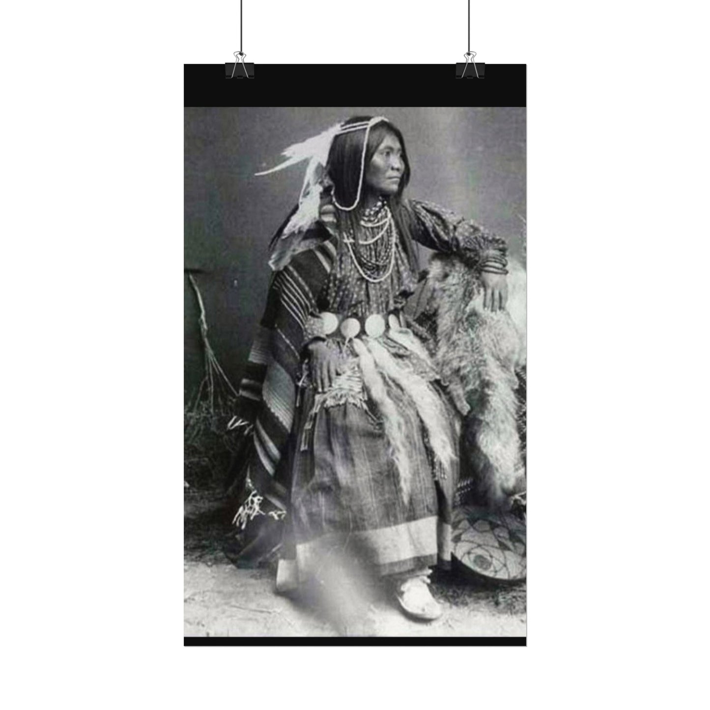 Courage & Strength – Western Textured Watercolor Matte Posters