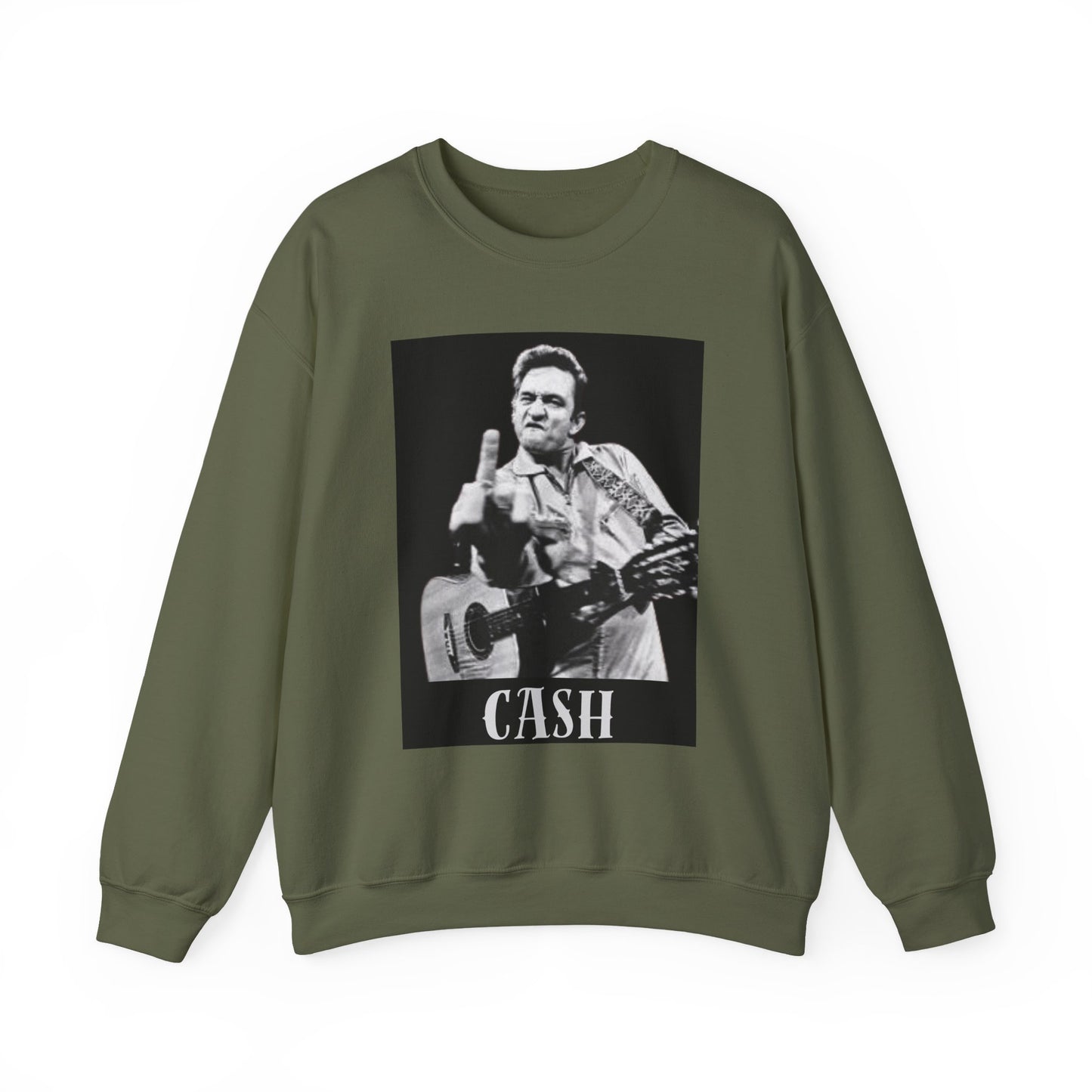 Vintage Cash Crewneck Sweatshirt | Retro Music Apparel, Rock Lover Gift, Unisex Cozy Top, Perfect for Concerts