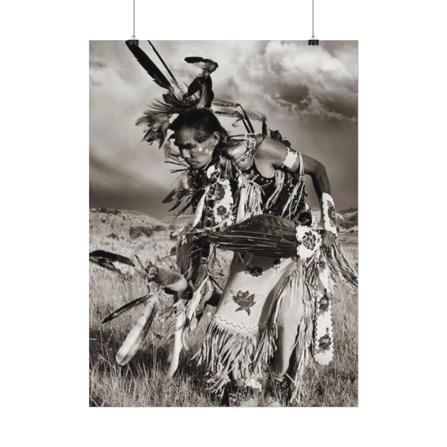 The Dancing Spirit – Western Textured Watercolor Matte Posters