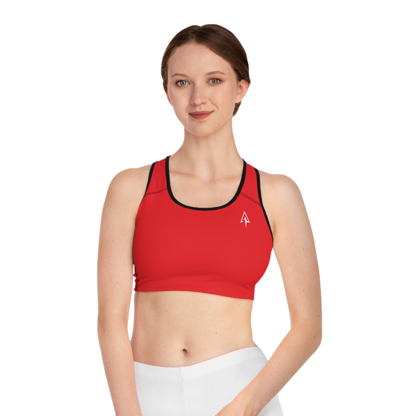Arrow Ridge Red Stylish Sports Bra for Active Women, Workout Top, Gym Essential, Fitness Apparel, Athleisure Wear, Yoga Gear