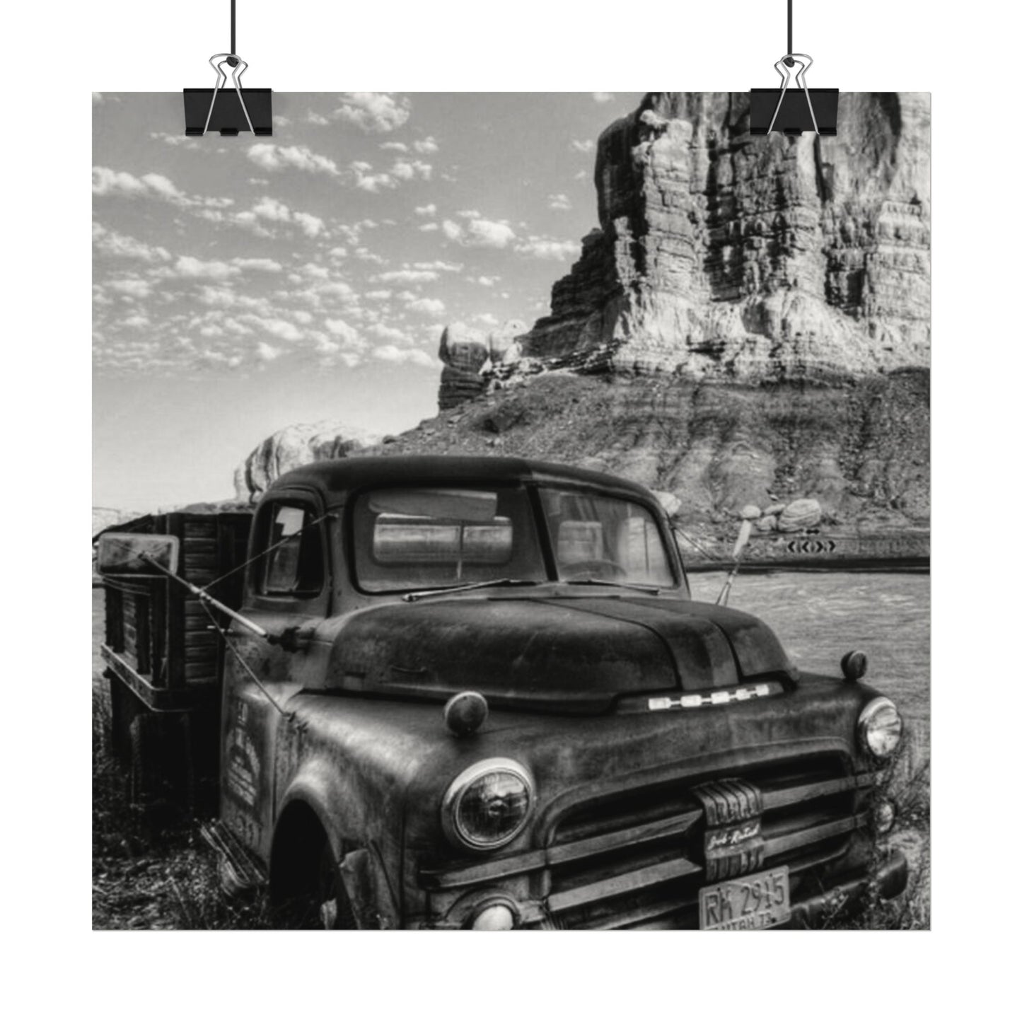 Rust & Wreckage – Western Textured Watercolor Matte Posters