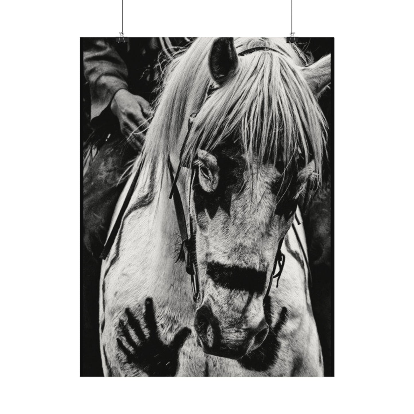 Storm Walker– Western Textured Watercolor Matte Posters