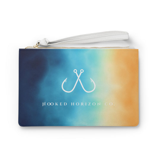 Coastal Vibes Clutch Bag - Beach Accessory, Summer Essentials, Tote Organizer, Nautical Gift, Aqua Handbag