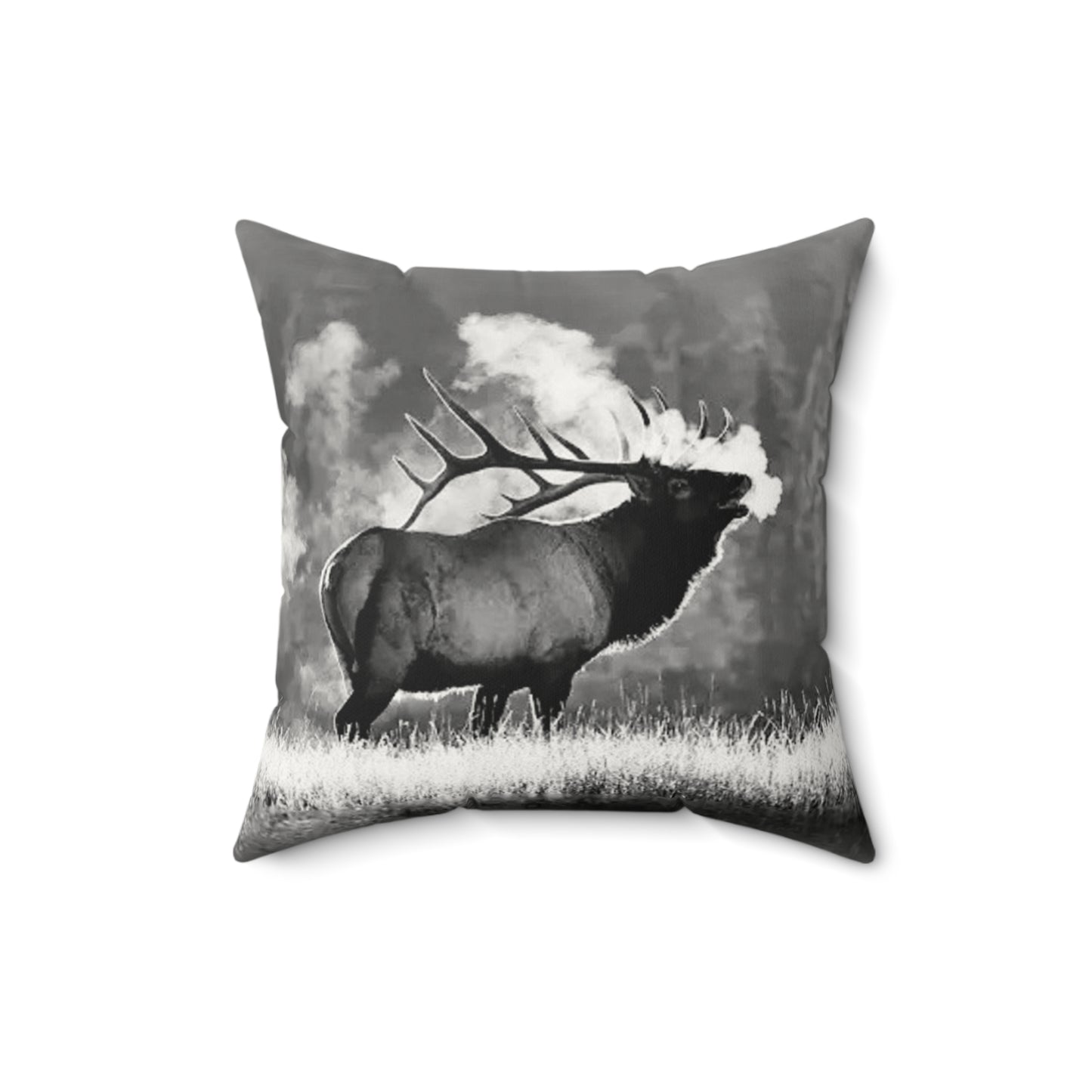 2 In 1 Elk & Morning Mist Faux Suede Pillow, Cozy Home Decor, Motivational Cushion, Bohemian Bedroom Accessory, Unique Gift Idea, Stay Wild
