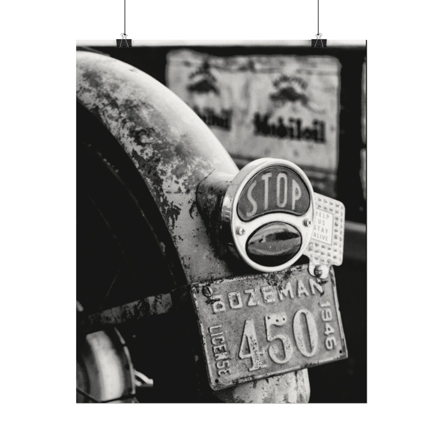 Motor Head Metal – Western Textured Watercolor Matte Posters