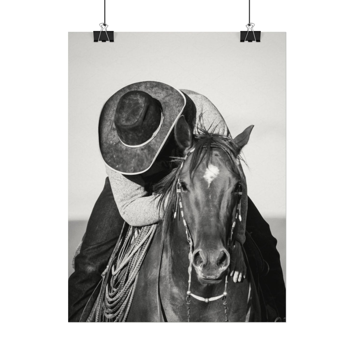 Where The Trail Ends – Western Textured Watercolor Matte Posters