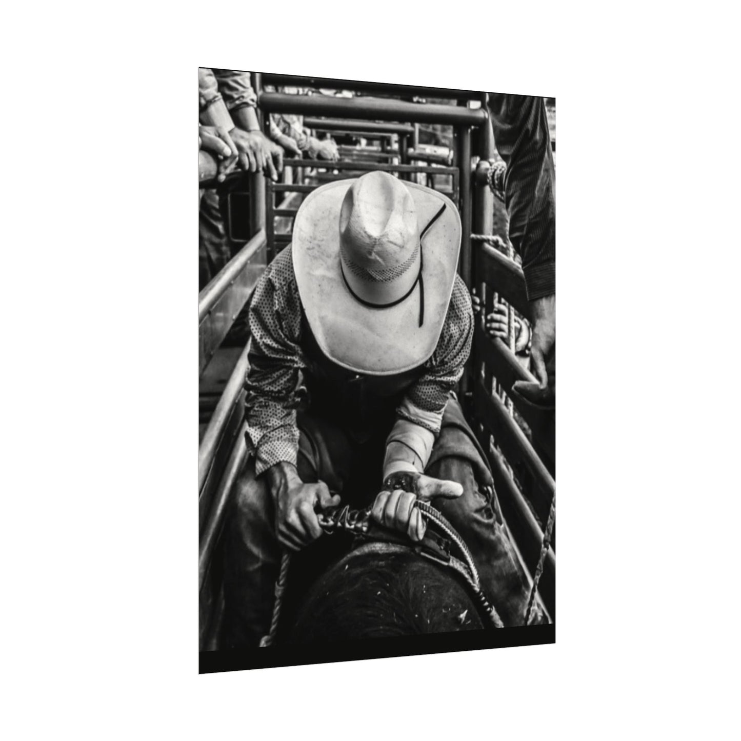 Lock Loaded & In The Chute Textured Watercolor Matte Posters