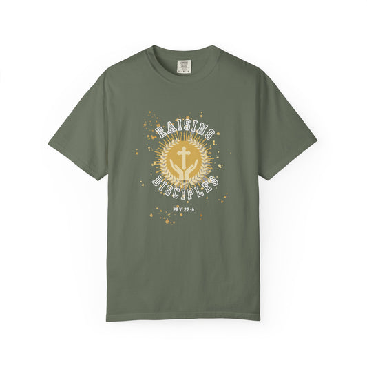 Spiritual Sunrise Unisex Garment-Dyed T-shirt, Faith-Based Apparel, Inspirational Gift, Casual Wear, Church Event, Everyday Comfort