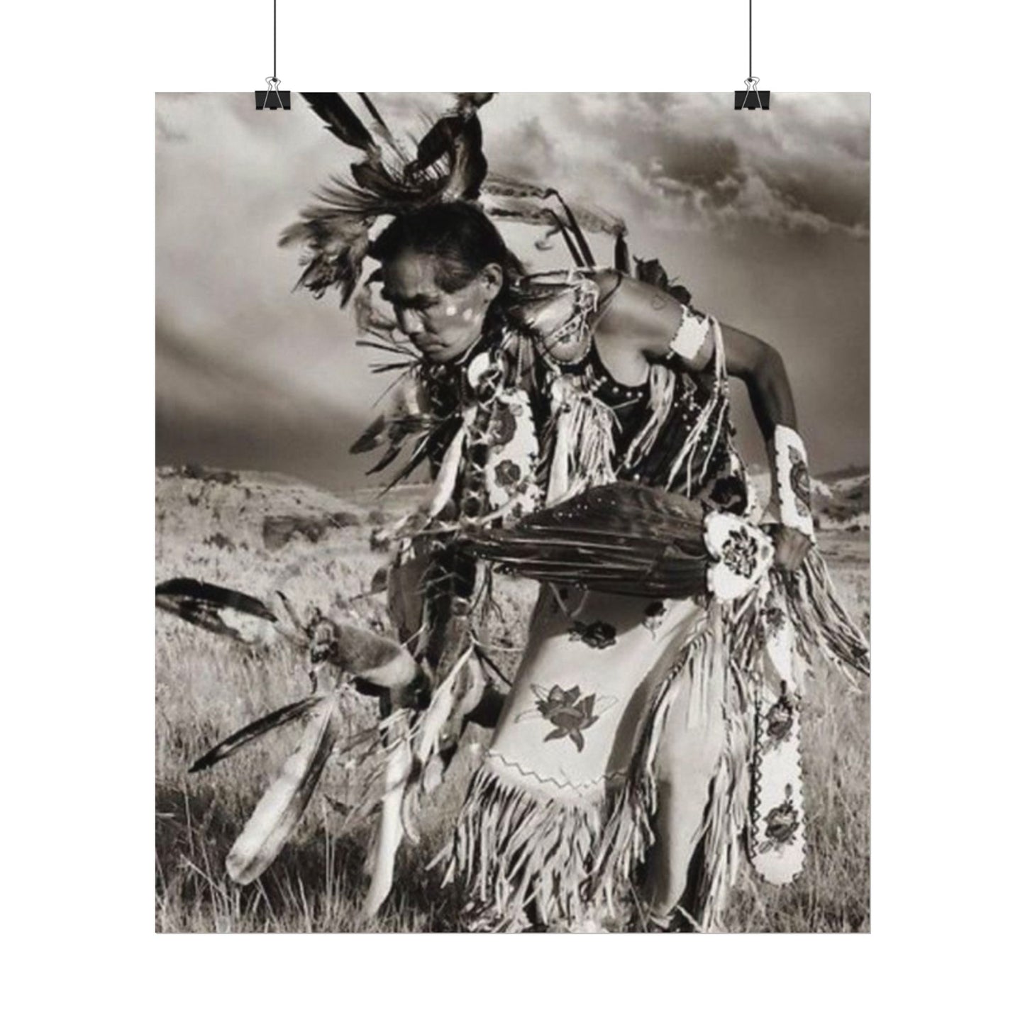 The Dancing Spirit – Western Textured Watercolor Matte Posters