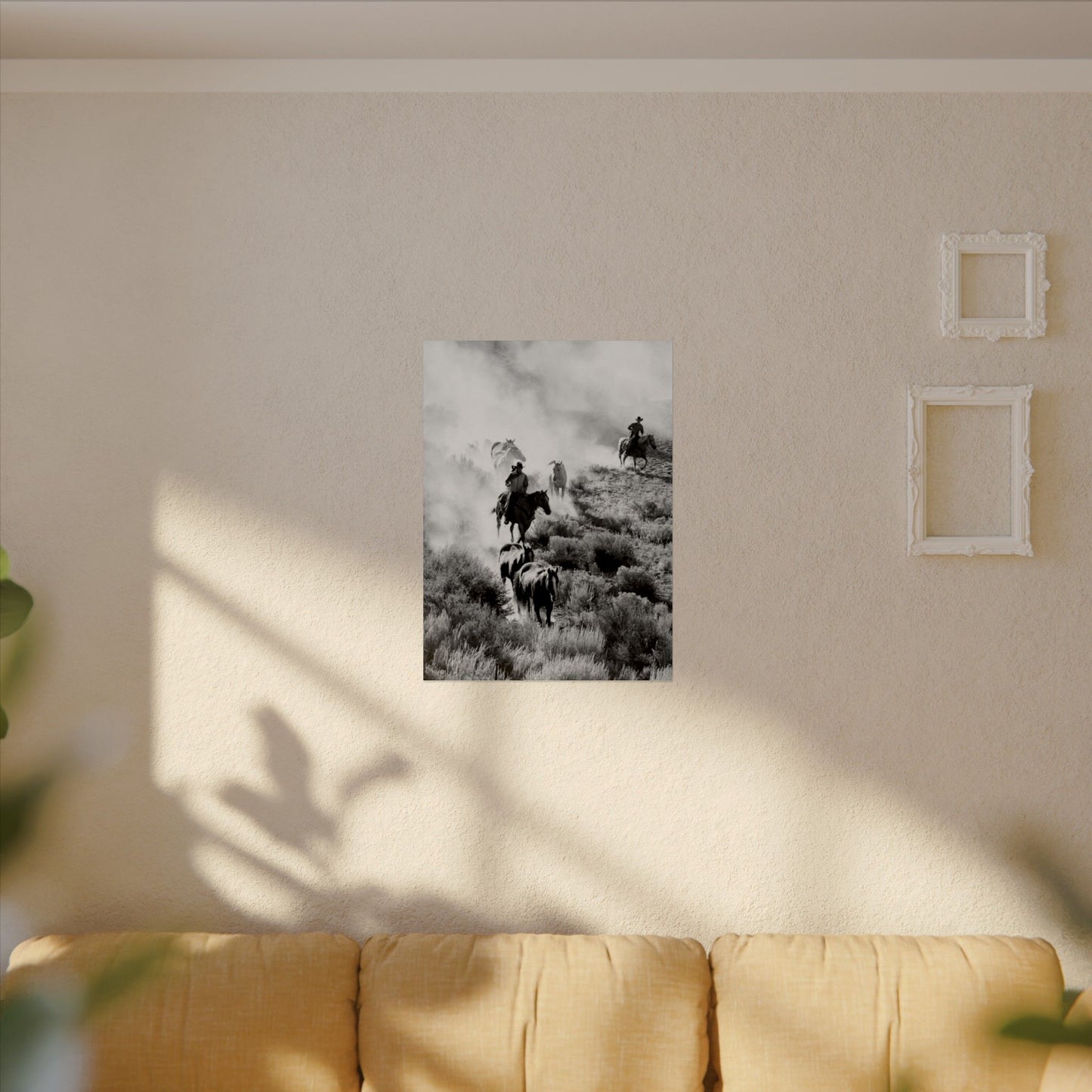 The Dusty Range – Western Textured Watercolor Matte Posters