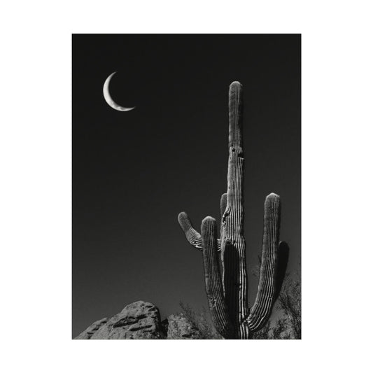 Desert Night Sky– Western Textured Watercolor Matte Posters