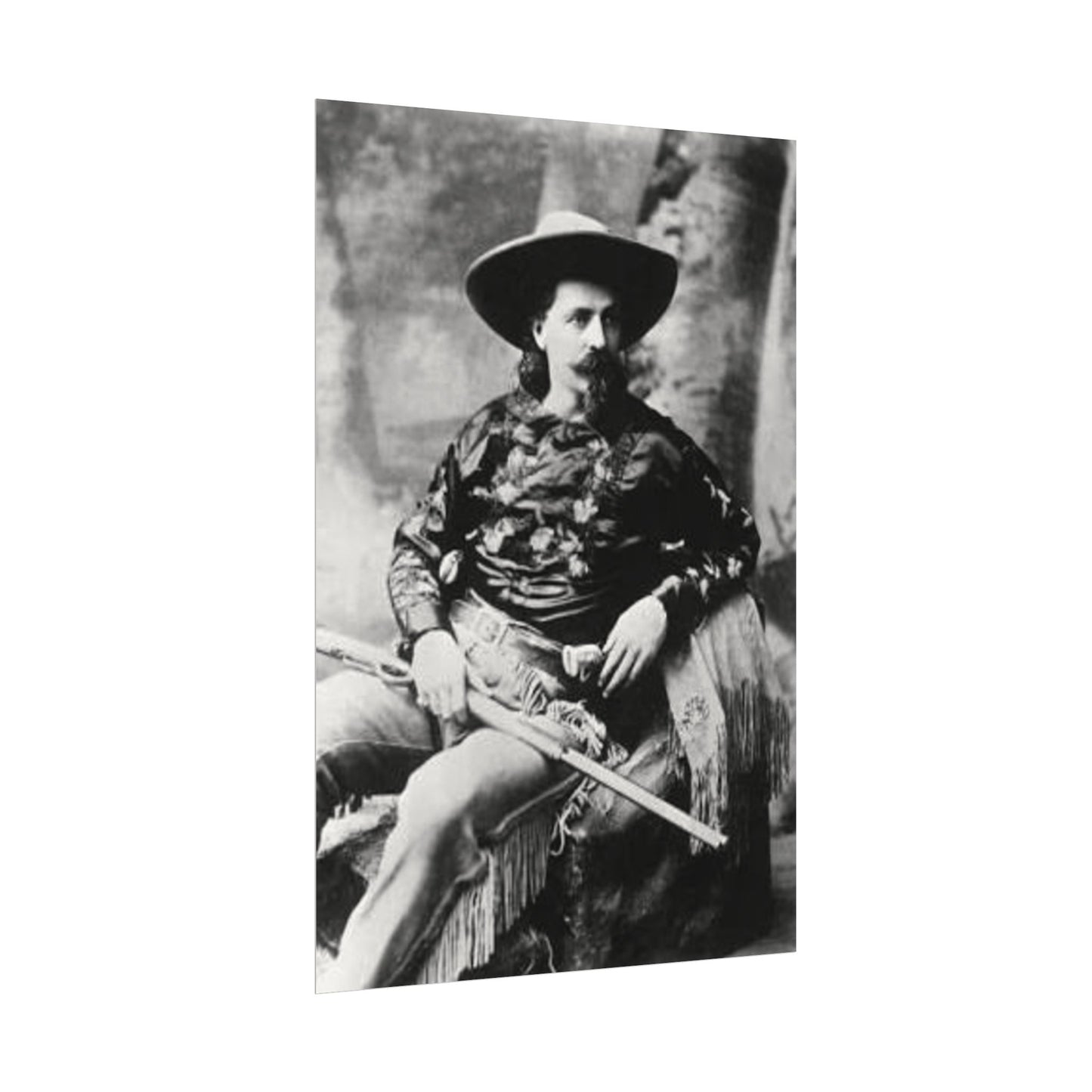 Wild Bill – Western Textured Watercolor Matte Posters