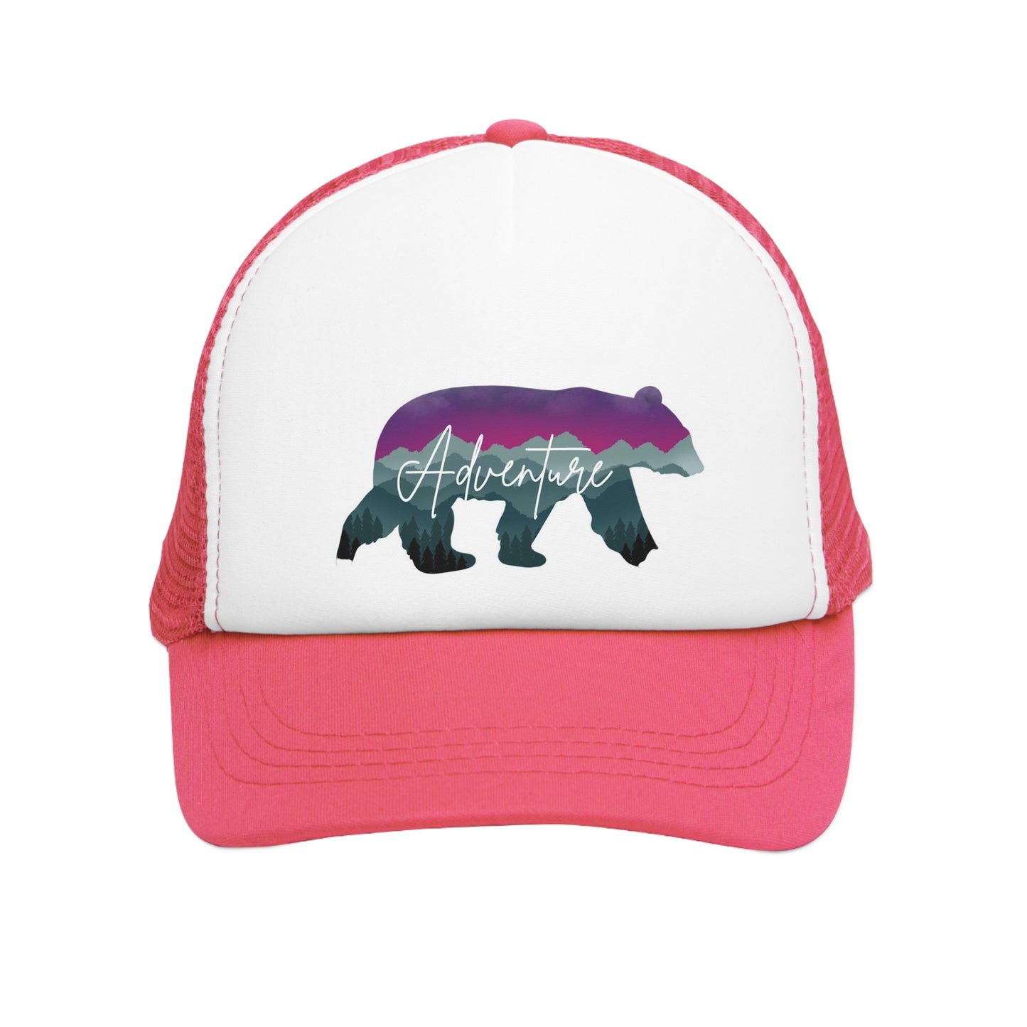 Adventure Bear, Retro Trucker Hat, His & Her Gifts , Outdoor Accessory, Beer Lover Gift, Summer BBQ Essential