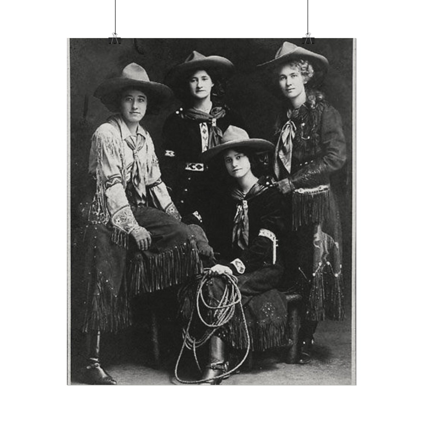 Daughters Of The Frontier – Western Textured Watercolor Matte Posters