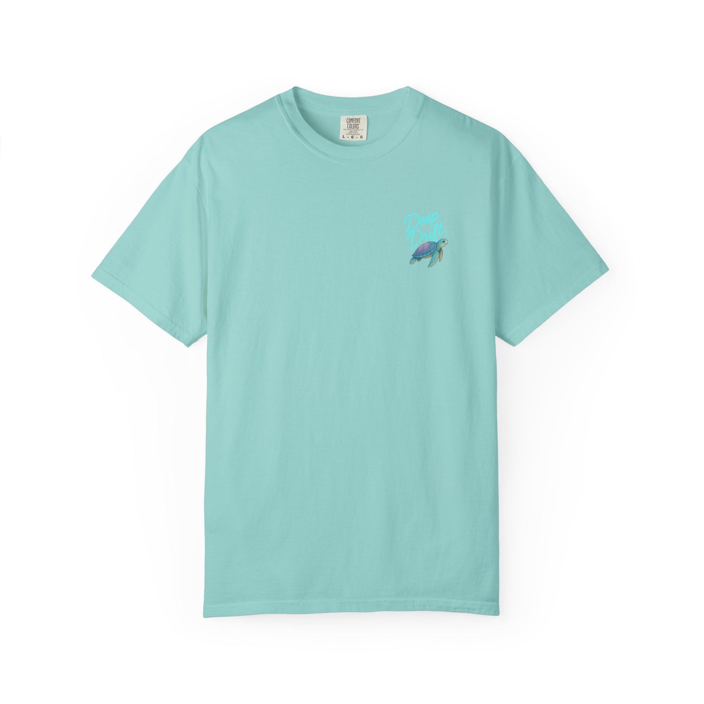 Turtle Deep Drift T-shirt, Hooked Horizon Co, Angler Gifts