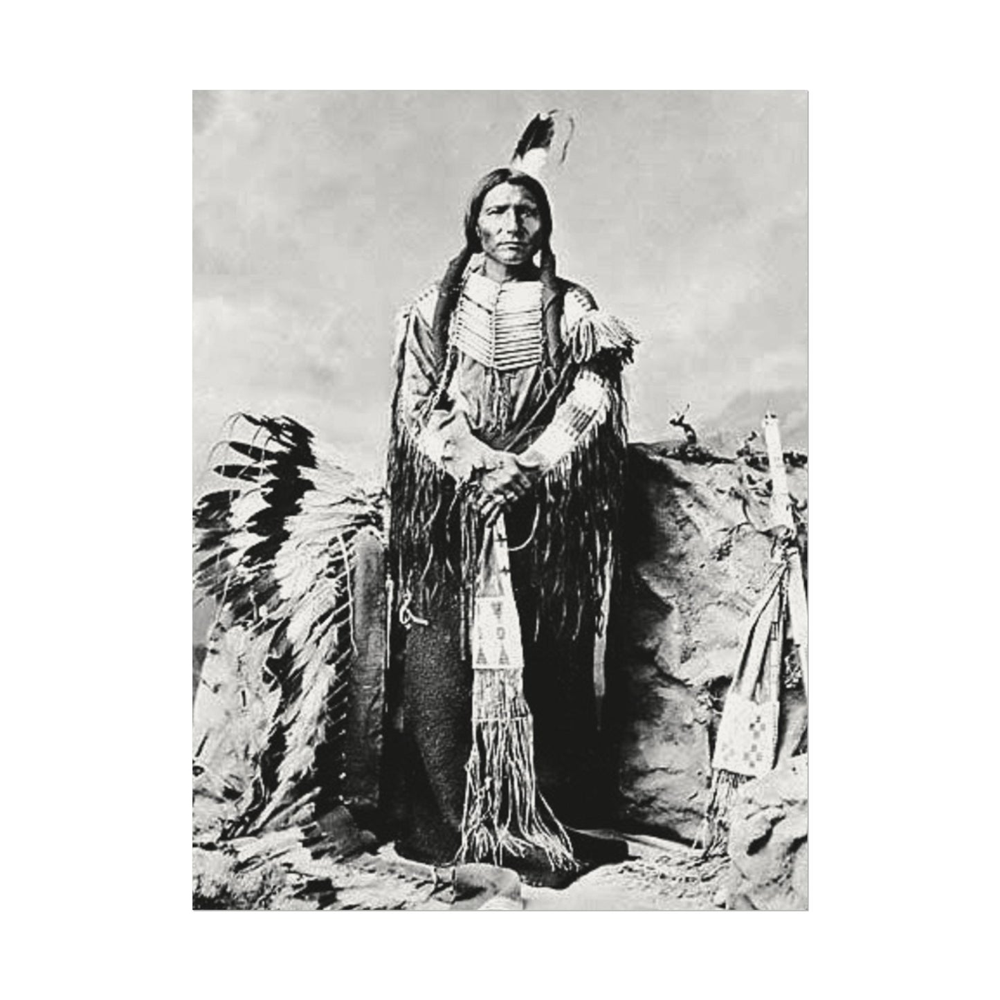 Enduring Spirit– Western Textured Watercolor Matte Posters