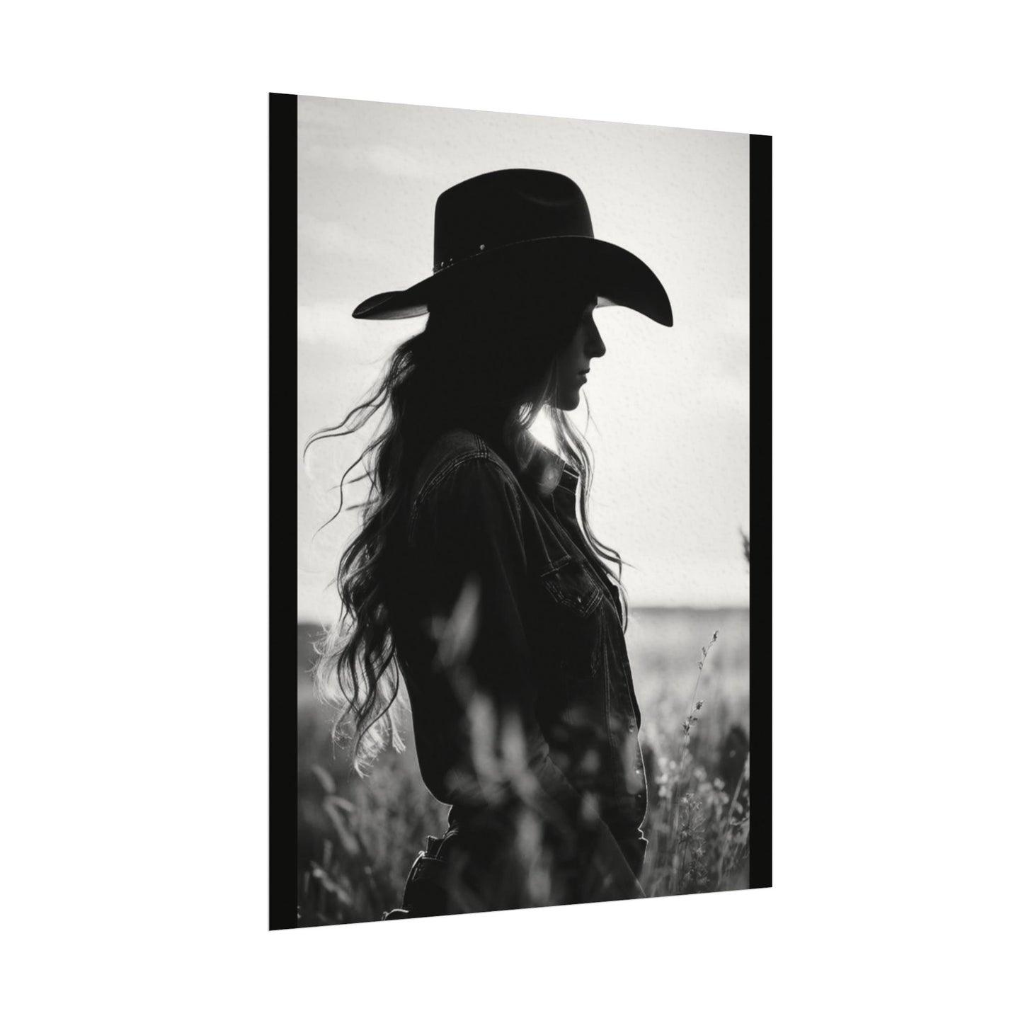 Grace Againest The Grain – Western Textured Watercolor Matte Posters