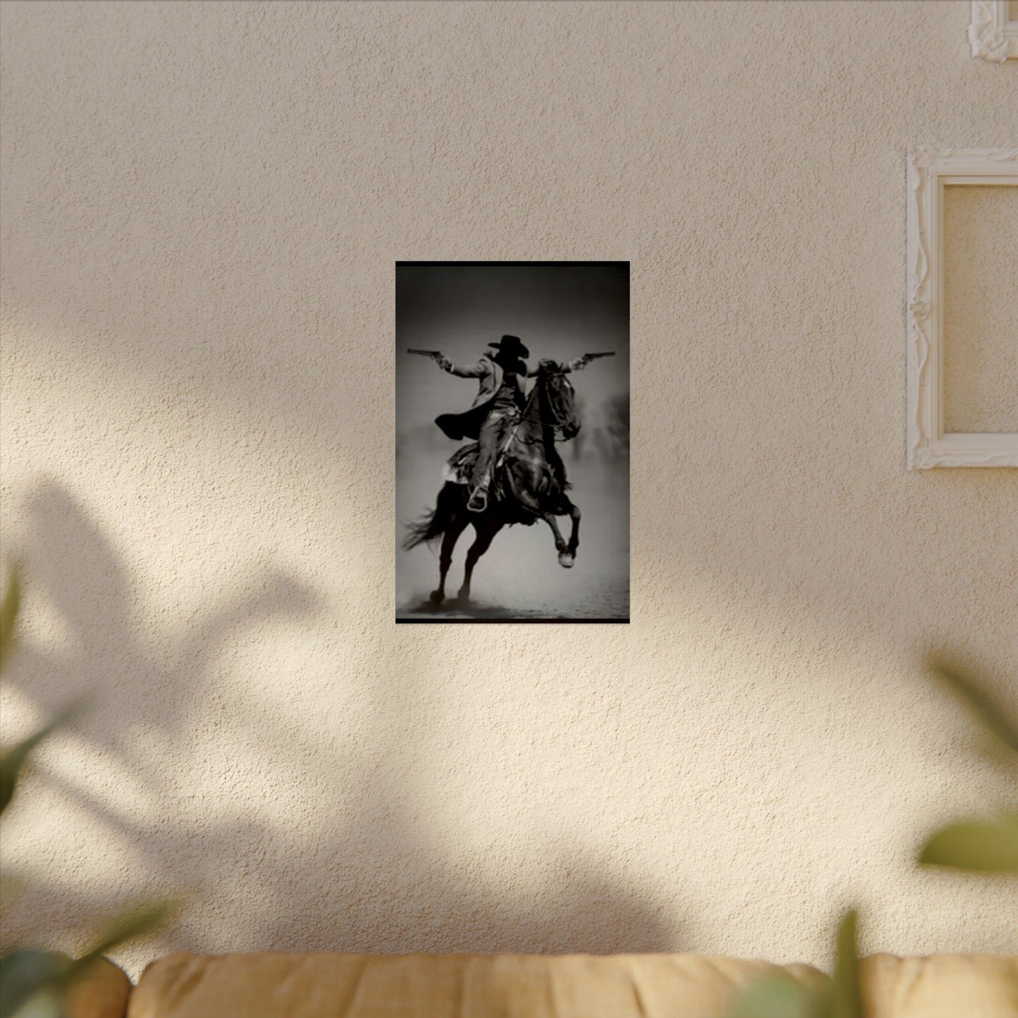 Smoke & Spurs – Western Textured Watercolor Matte Posters