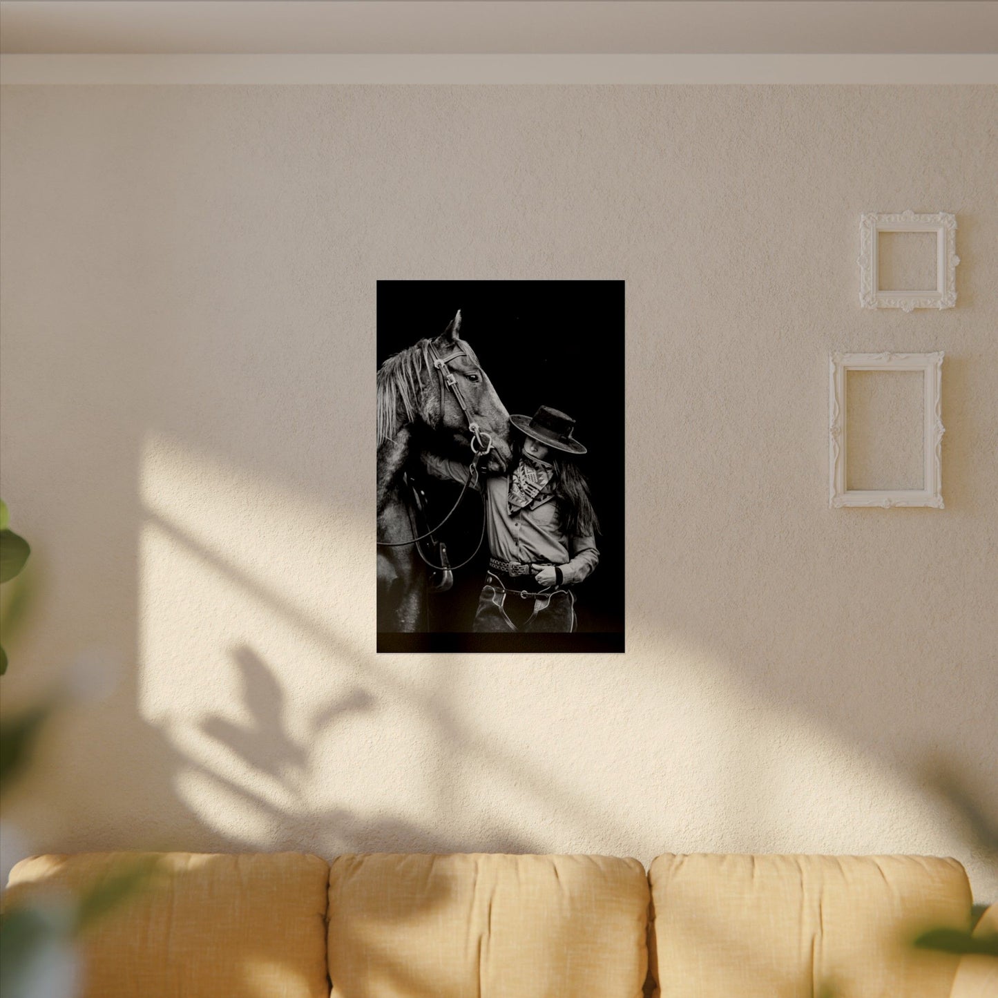 A Whisper Between Friends  – Western Textured Watercolor Matte Posters