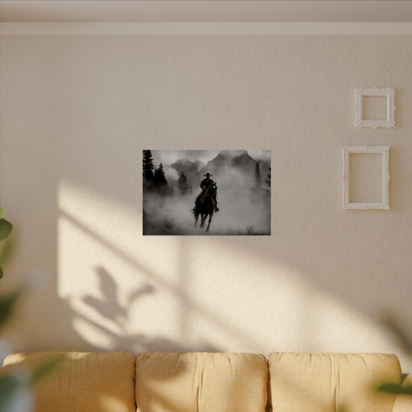 Storm Rider– Western Textured Watercolor Matte Posters