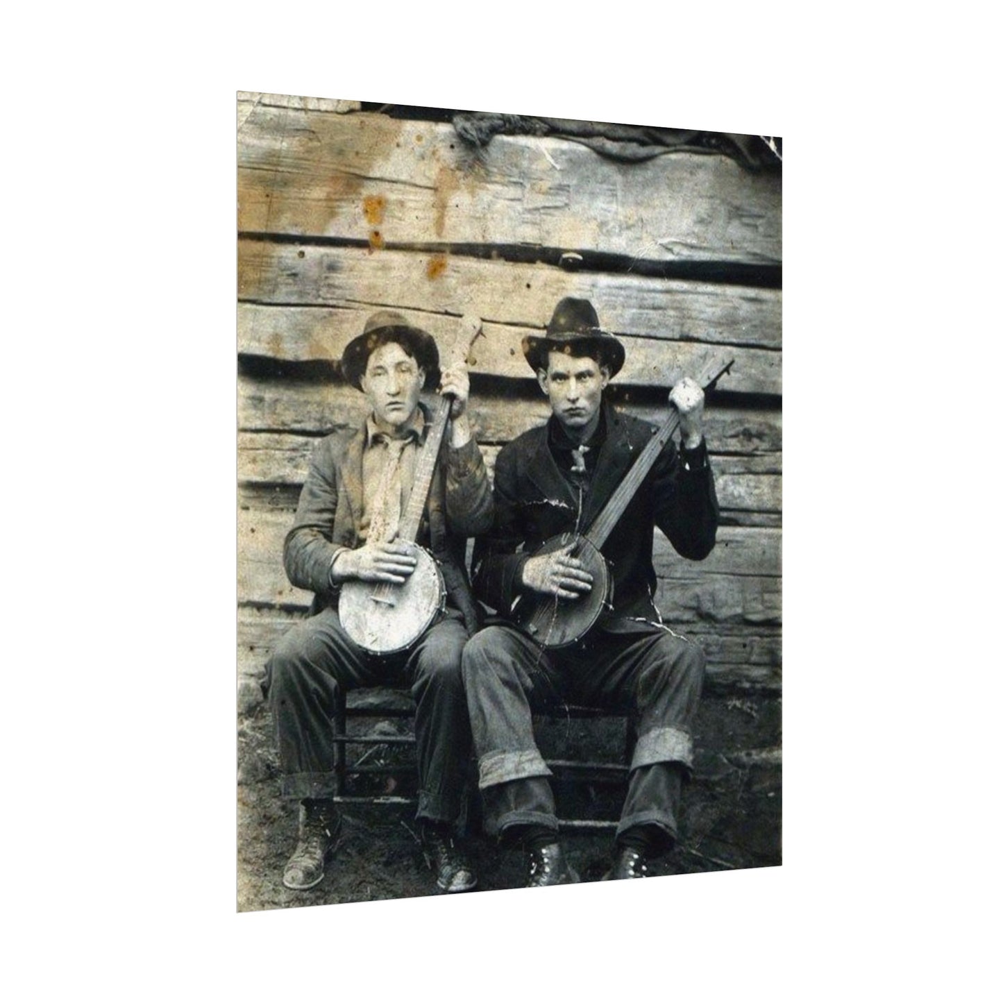 Mountain Music – Western Textured Watercolor Matte Posters