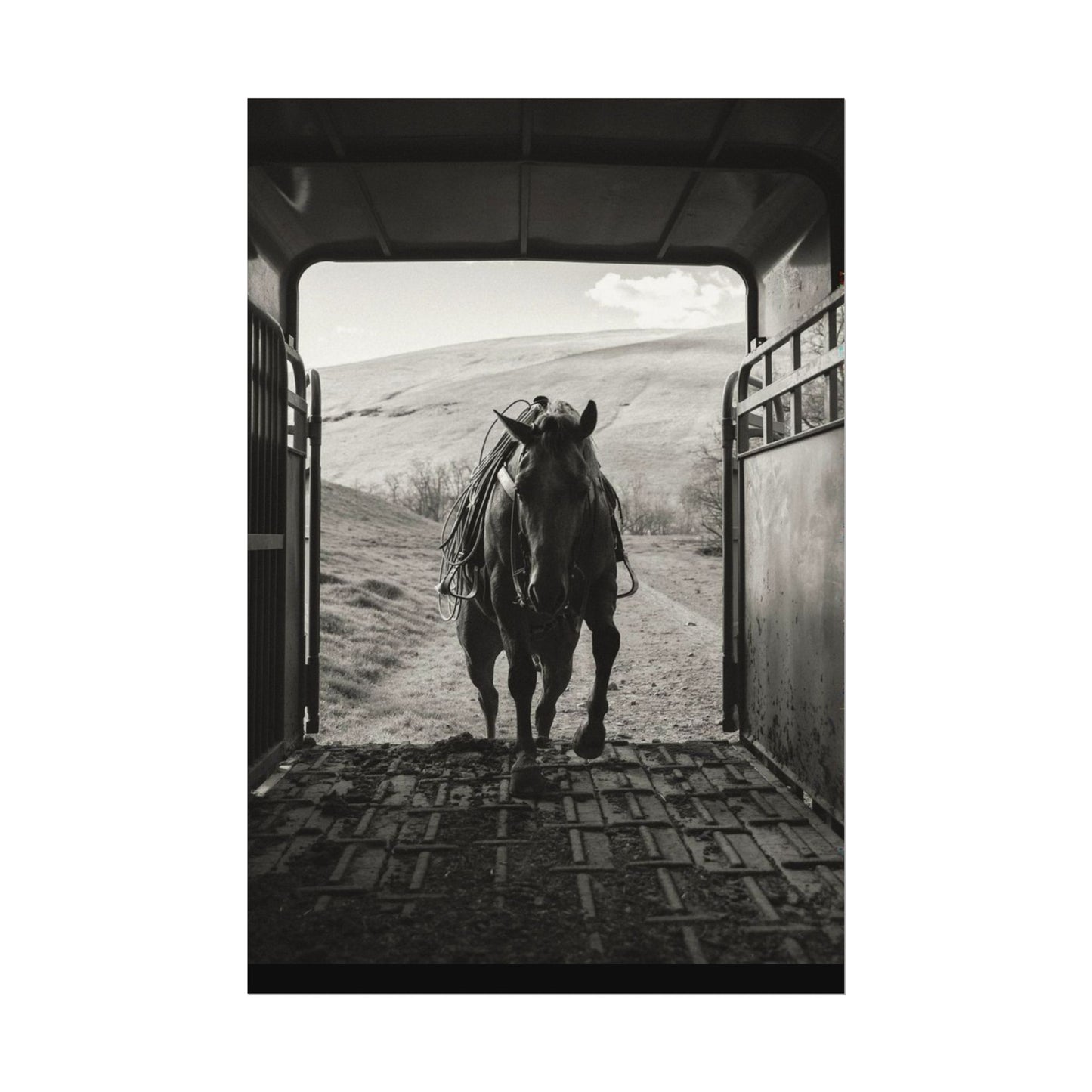 Leathered & Loaded – Western Textured Watercolor Matte Posters