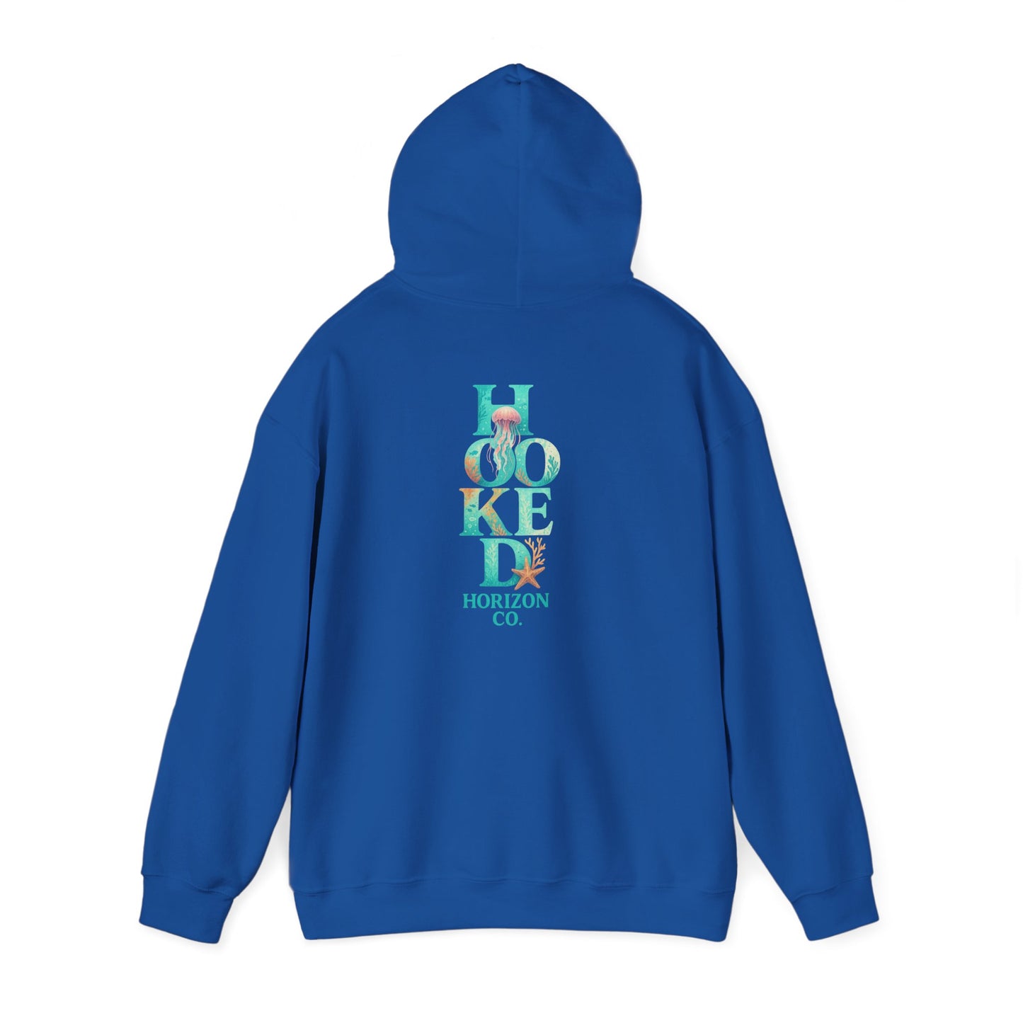 Neon Turtle Deep Drift Hooked Horizon Co. Unisex Heavy Blend™ Hooded Sweatshirt