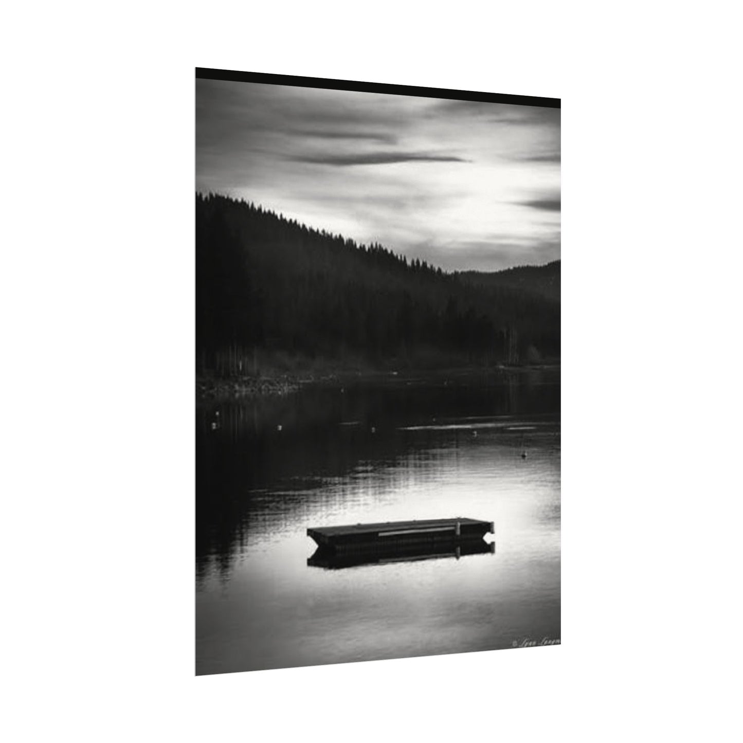 He Leads Me Beside Still Waters – Western Textured Watercolor Matte Posters