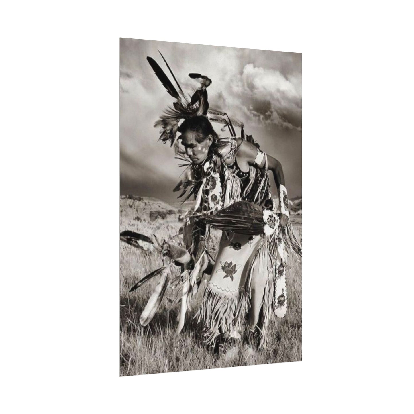 The Dancing Spirit – Western Textured Watercolor Matte Posters
