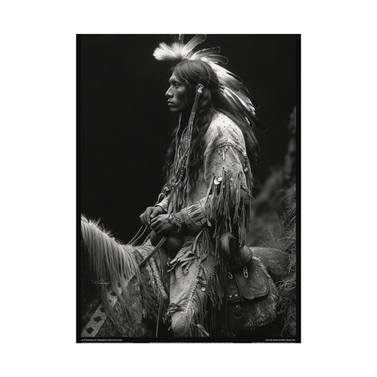 Ghost Rider – Western Textured Watercolor Matte Posters