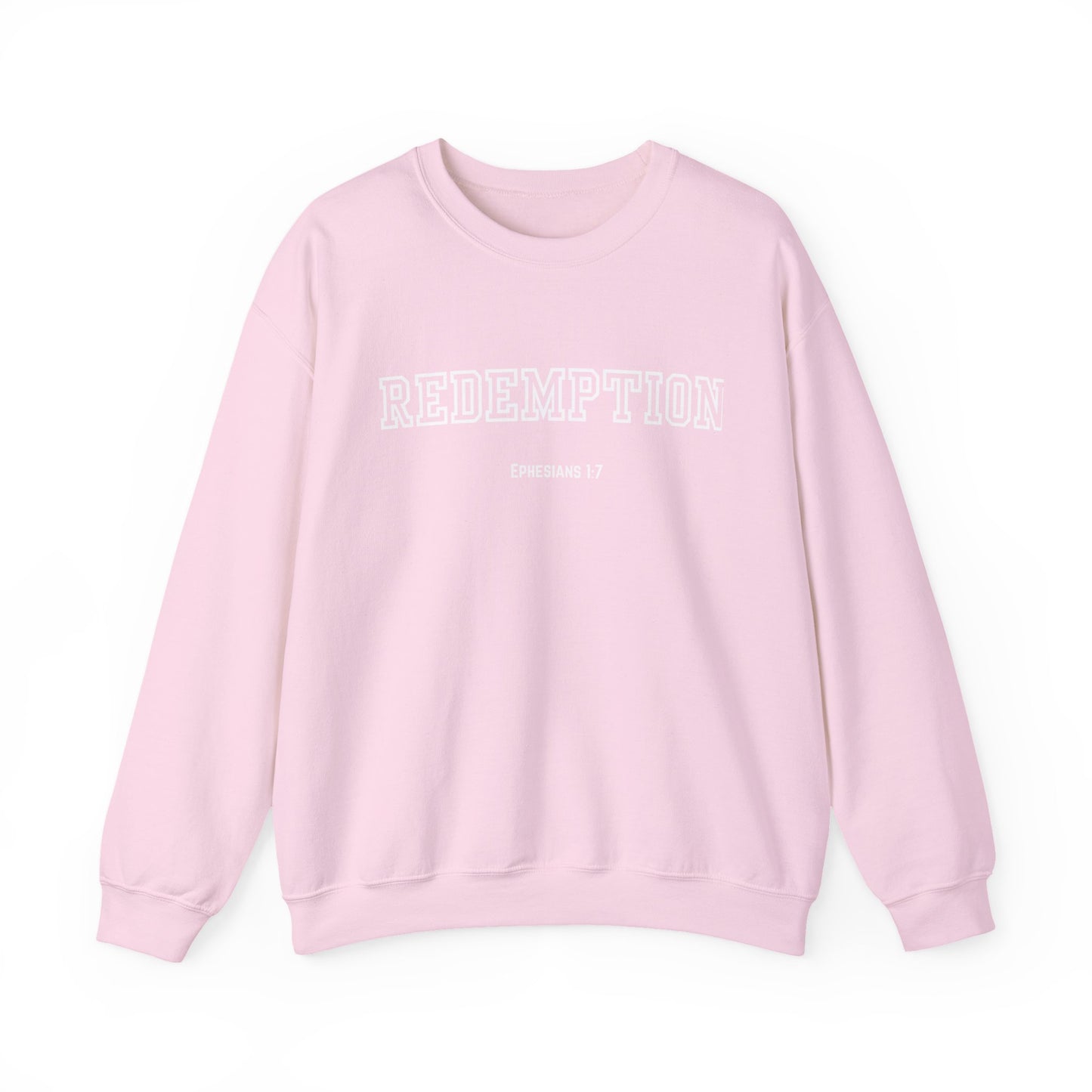 Cozy Redemption Crewneck Sweatshirt - Perfect for Faith-inspired Fashion, Casual Wear, Bible Study, Gift for Friends, Church Events,